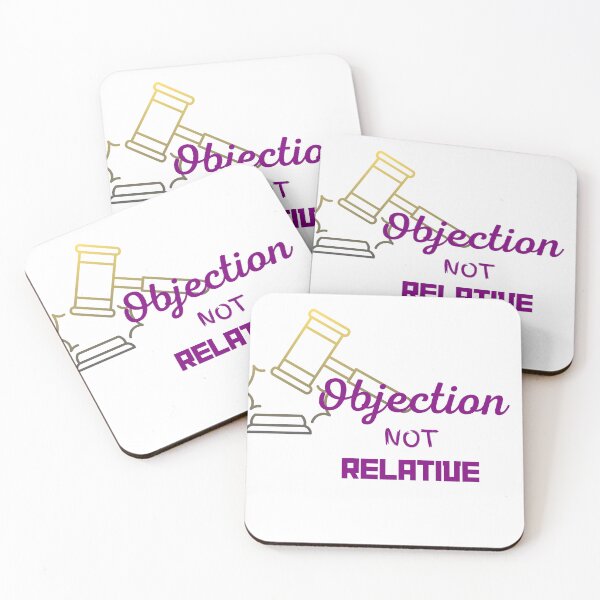 Item preview, LAW NERDS - OBJECTION NOT RELATIVE designed and sold by KelliesCorner.