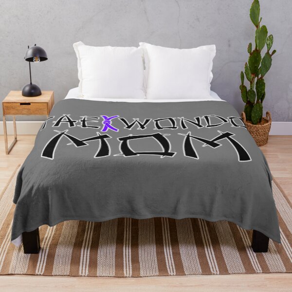 Item preview, Taekwondo Mom Purple Belt - Black Print designed and sold by BadDonkeyDecals.