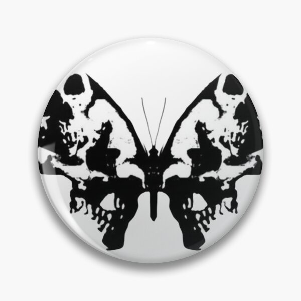 Artikelvorschau, Cooler Overlay-Schädel-Schmetterling s/w entworfen und verkauft von laruya.