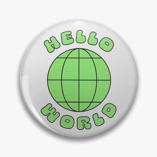 Item preview, Hello World | Y2K Retro Sticker designed and sold by stoicjimny.