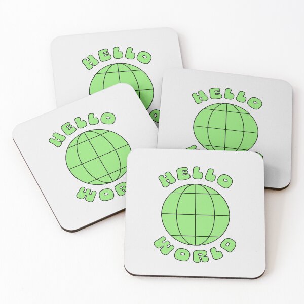 Item preview, Hello World | Y2K Retro Sticker designed and sold by stoicjimny.