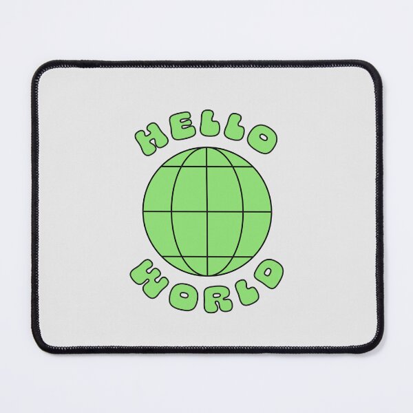 Item preview, Hello World | Y2K Retro Sticker designed and sold by stoicjimny.