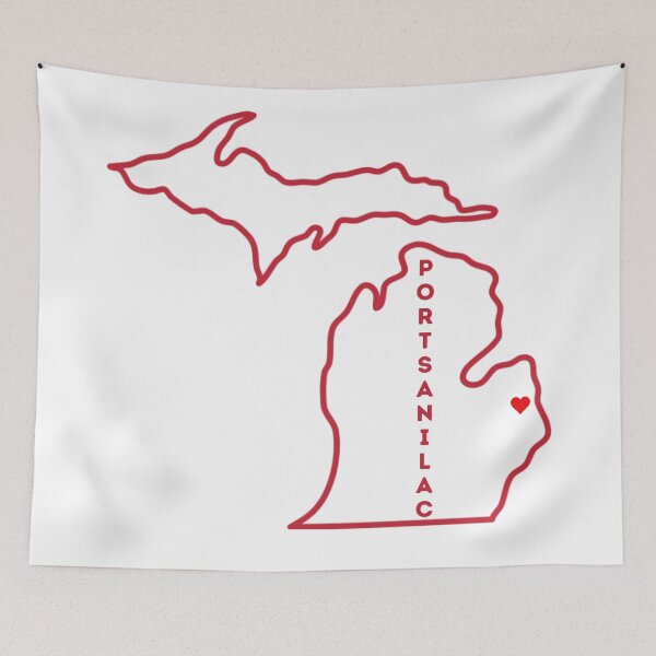Item preview, Port Sanilac MI Love (red) designed and sold by TorrezvilleTees.