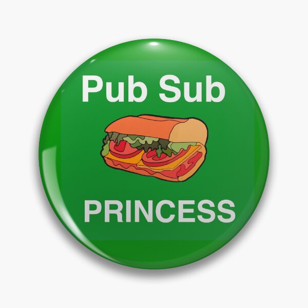 Item preview, Pub Sub Princess, Publix Sub Princess White text, Classic Green background designed and sold by OneCatShop.