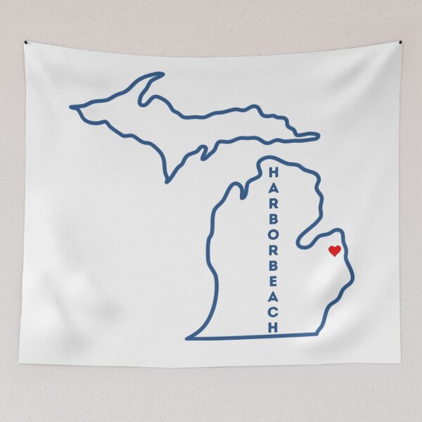 Item preview, Harbor Beach MI Love (navy) designed and sold by TorrezvilleTees.