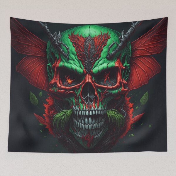 Item preview, SKULL RED FACE AWESOME GIFT  designed and sold by KING TK.