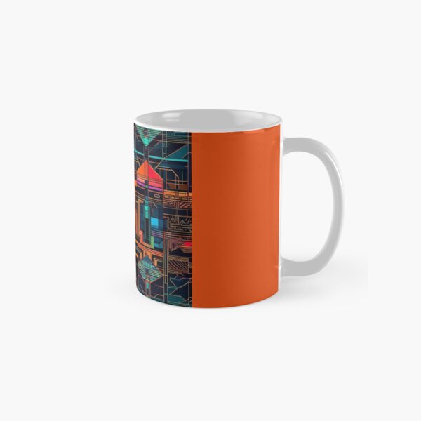 Abstract modern angular pattern Classic Mug
