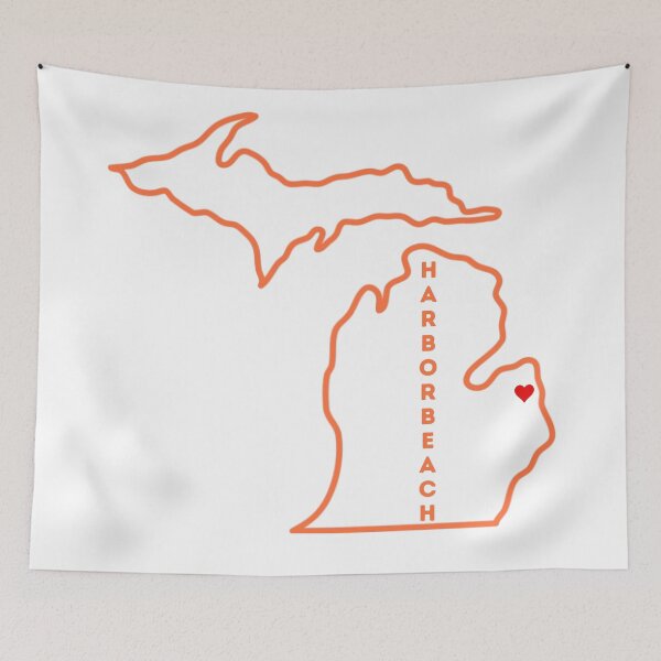 Item preview, Harbor Beach MI Love (orange) designed and sold by TorrezvilleTees.