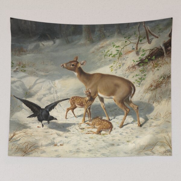 Item preview, Maternal Solicitude | Arthur Fitzwilliam Tait | 1873 Nature Art designed and sold by CJET.