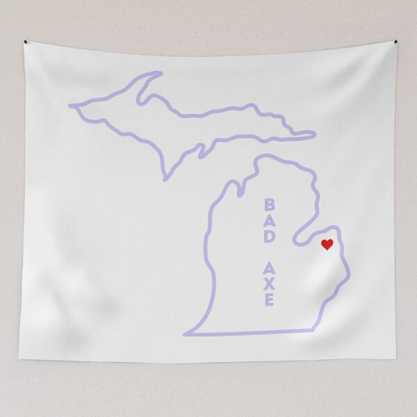 Item preview, Bad Axe MI Love (lavendar) designed and sold by TorrezvilleTees.