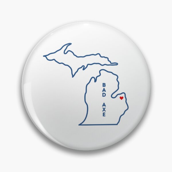 Item preview, Bad Axe MI Love (navy) designed and sold by TorrezvilleTees.