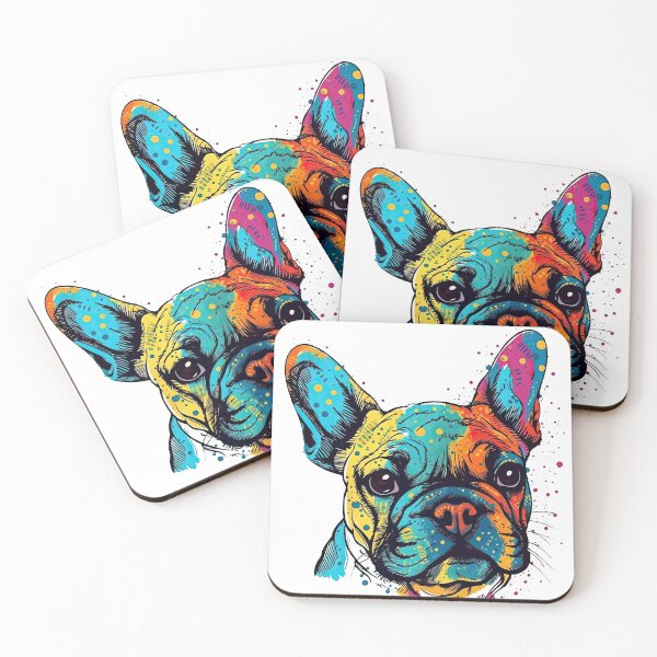 Item preview, Threads: Pop-masterpiece French Bulldog artwork for Canine designed and sold by DooodleGod.