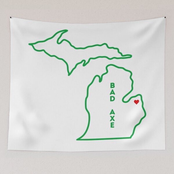 Item preview, Bad Axe MI Love (green) designed and sold by TorrezvilleTees.