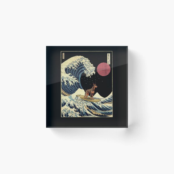 Item preview, Dobermann Kanagawa Japanese Surfing Wave designed and sold by rafaeltto.