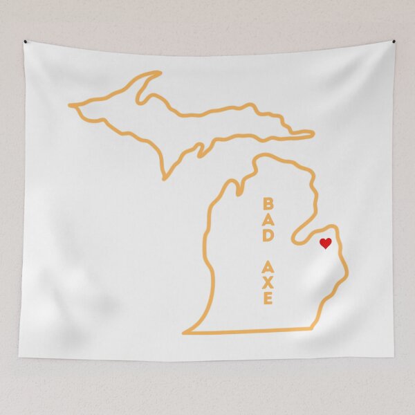 Item preview, Bad Axe MI Love (yellow) designed and sold by TorrezvilleTees.