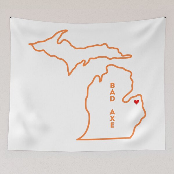 Item preview, Bad Axe MI Love (orange) designed and sold by TorrezvilleTees.