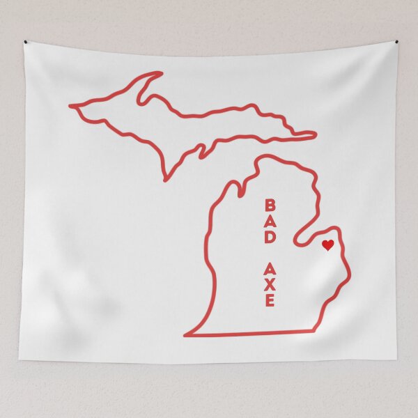 Item preview, Bad Axe MI Love (red) designed and sold by TorrezvilleTees.