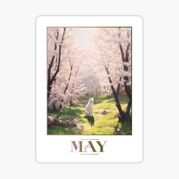 Item preview, "May" 5/12 Calendar Themed Postcard / Greeting Card designed and sold by Iamglitchy.