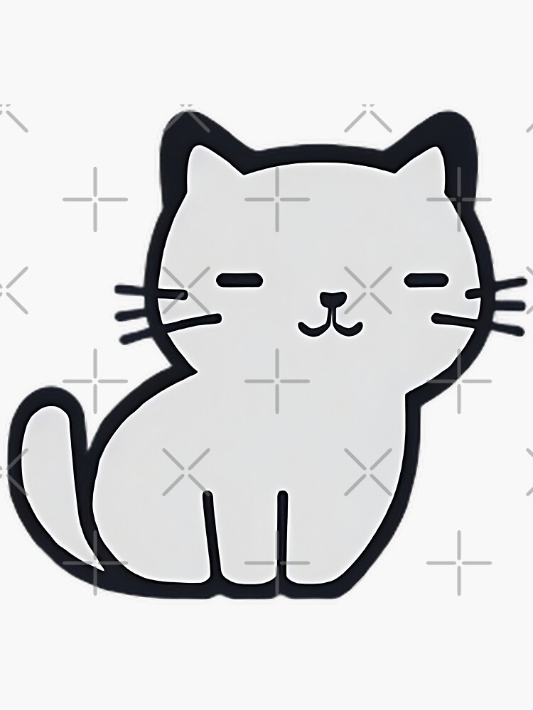 Cute Kawaii Cat Sticker