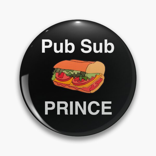 Artikelvorschau, Pub Sub Prince, Publix Sub Prince Weißer Text entworfen und verkauft von OneCatShop.