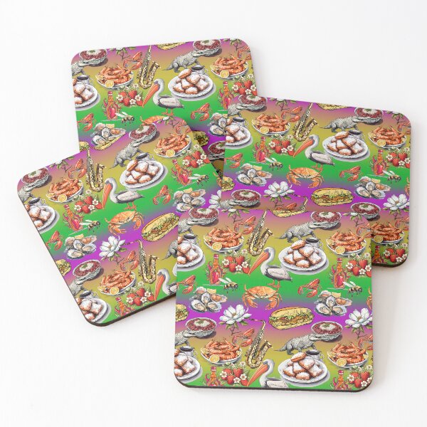 Item preview, Louisiana Love Medley: Iconic State Symbols Pattern Art | Baton Rouge | New Orleans designed and sold by EDigitalDesigns.