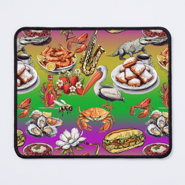 Item preview, Louisiana Love Medley: Iconic State Symbols Pattern Art | Baton Rouge | New Orleans designed and sold by EDigitalDesigns.