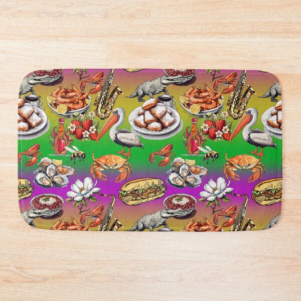 Item preview, Louisiana Love Medley: Iconic State Symbols Pattern Art | Baton Rouge | New Orleans designed and sold by EDigitalDesigns.