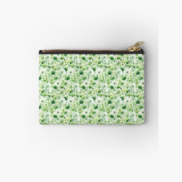 Item preview, Green watercolour floral pattern  designed and sold by florallover444.
