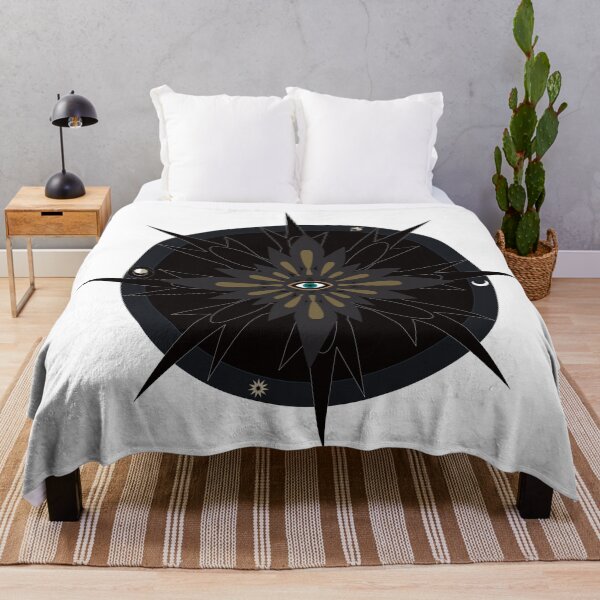 Item preview, Mystic Vibes dark mandala with eye designed and sold by ArtDoor54.
