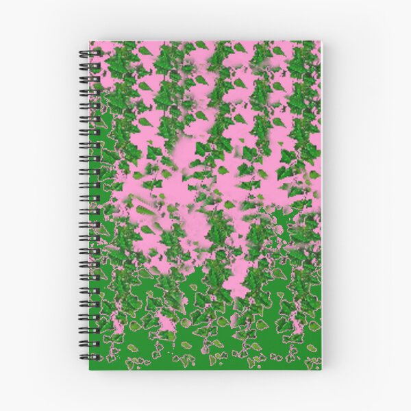 Item preview, ABSTRACT GREEN HANGING VINE IVY PLANTS GREEN-PINK ART designed and sold by sharlesart.