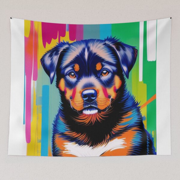 Item preview, Bold and Fearless - The Mighty Rottweiler's Protective Heart designed and sold by StyleSyndicatio.