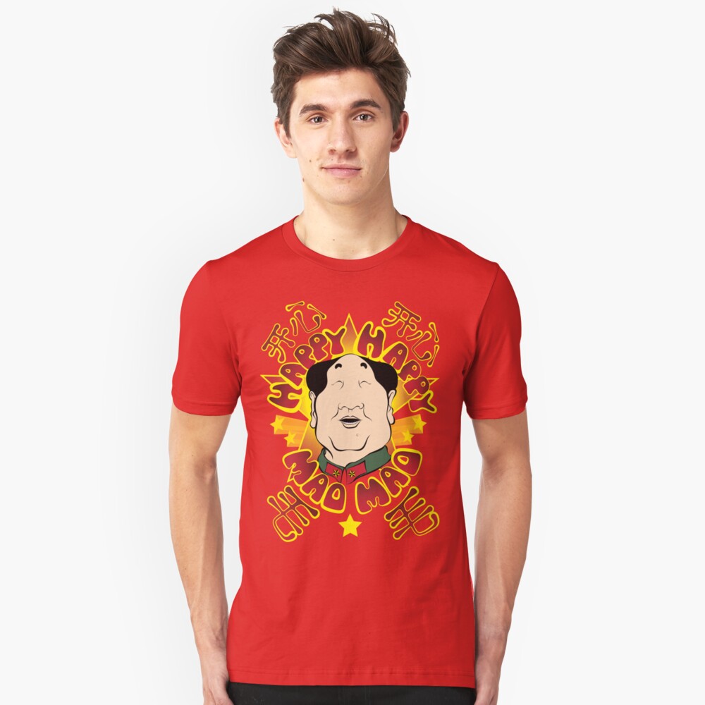 Happy Happy Mao Mao Slim Fit T-Shirt