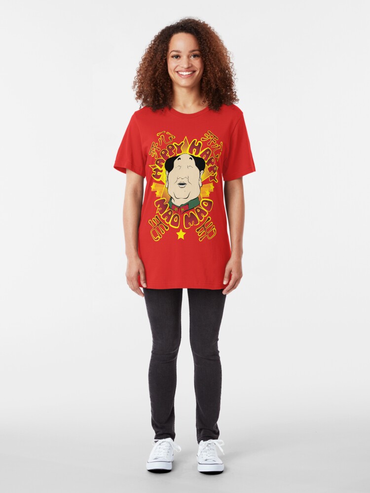 Alternate view of Happy Happy Mao Mao Slim Fit T-Shirt