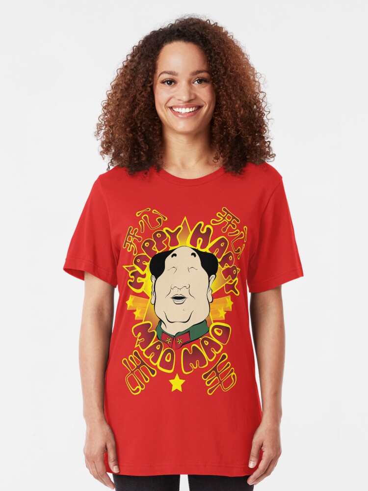 Alternate view of Happy Happy Mao Mao Slim Fit T-Shirt
