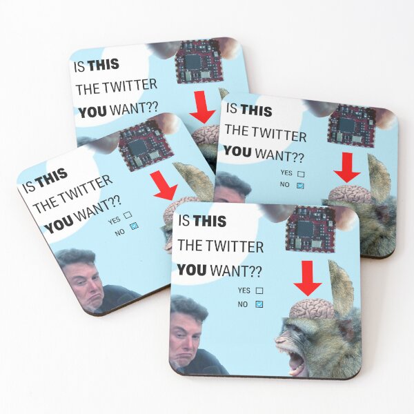 Item preview, Elon Musk Monkey Brain Chip designed and sold by rigmaroler.