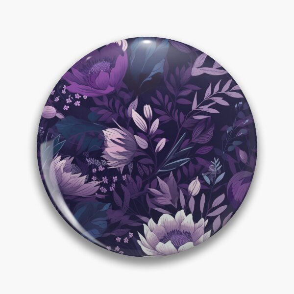 Item preview, Vintage purple floral pattern  designed and sold by florallover444.