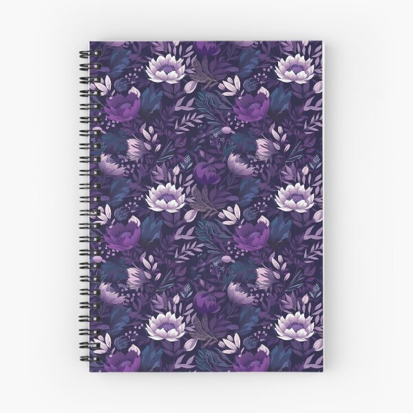Item preview, Vintage purple floral pattern  designed and sold by florallover444.
