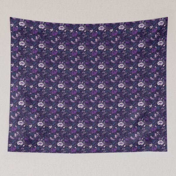 Item preview, Vintage purple floral pattern  designed and sold by florallover444.