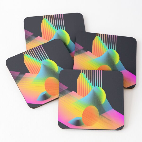 Item preview, Abstract Geometry 3D shapes rainbow color gift for her gift for him designed and sold by LuisaYas.