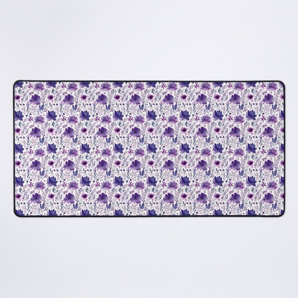 Item preview, Purple watercolour floral pattern designed and sold by florallover444.