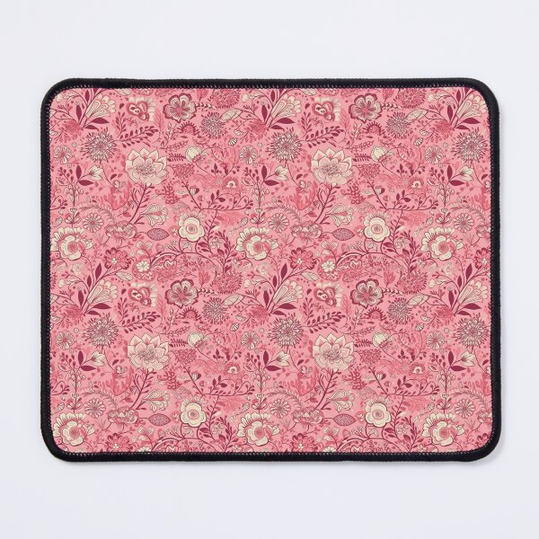 Item preview, Vintage pink floral pattern designed and sold by florallover444.