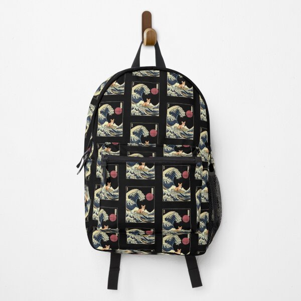 Item preview, Fawn Corgi Kanagawa Japanese Surfing Wave designed and sold by rafaeltto.