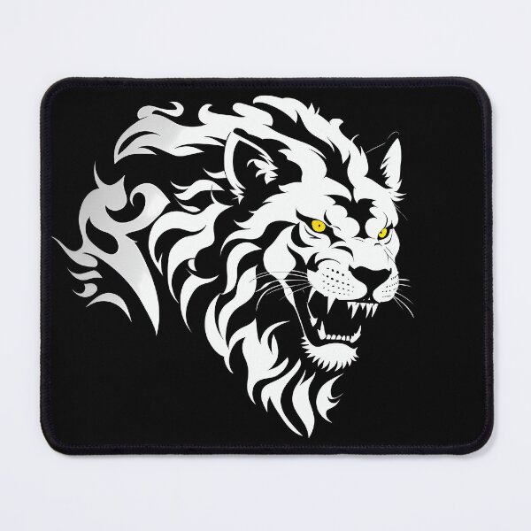 Item preview, White Lion (Dark Background) designed and sold by Formidabelt.