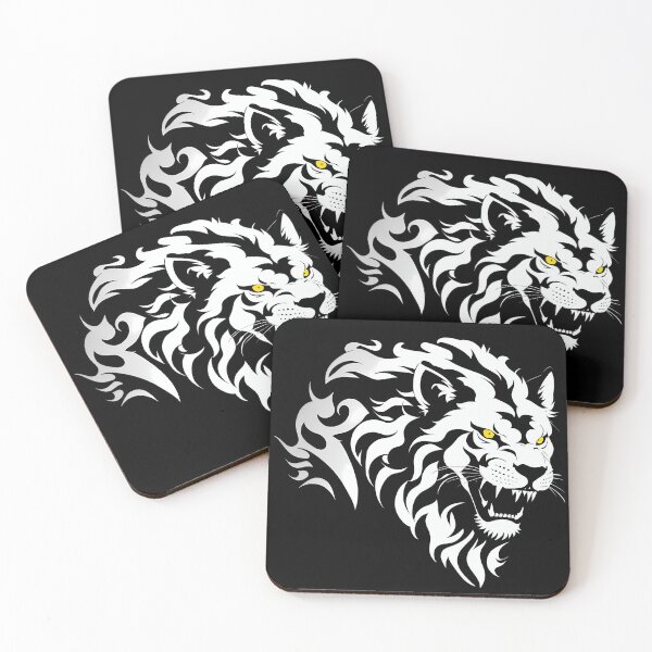 Item preview, White Lion (Dark Background) designed and sold by Formidabelt.