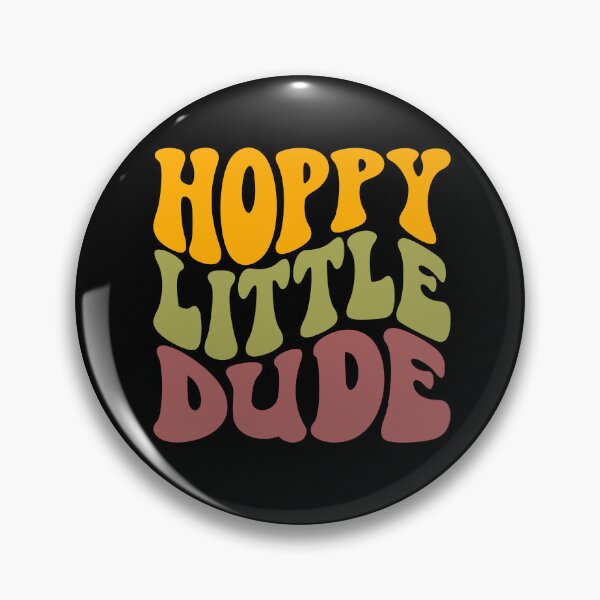 Item preview, Easter Wavy Text Hoppity Little Dude Funny Sixties Style Beer Brewing  designed and sold by Robert Diebold.
