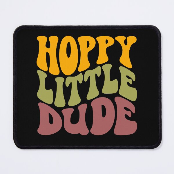 Item preview, Easter Wavy Text Hoppity Little Dude Funny Sixties Style Beer Brewing  designed and sold by Robert Diebold.