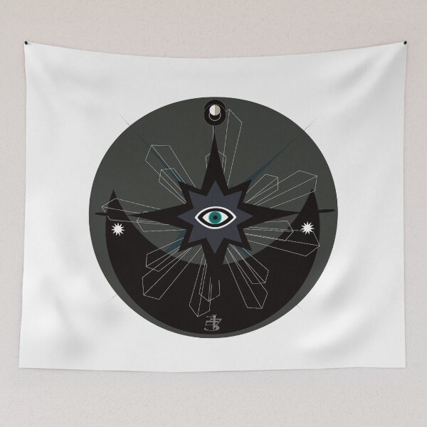 Item preview, Dark Mystic Vibe -radial crystal design, sun/moon/eye designed and sold by ArtDoor54.