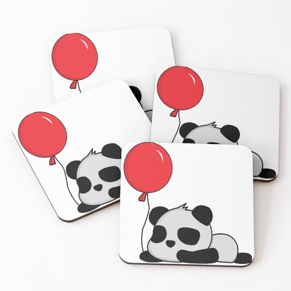 Item preview, A cute panda bear with a balloon cartoon designed and sold by Sofroshop.