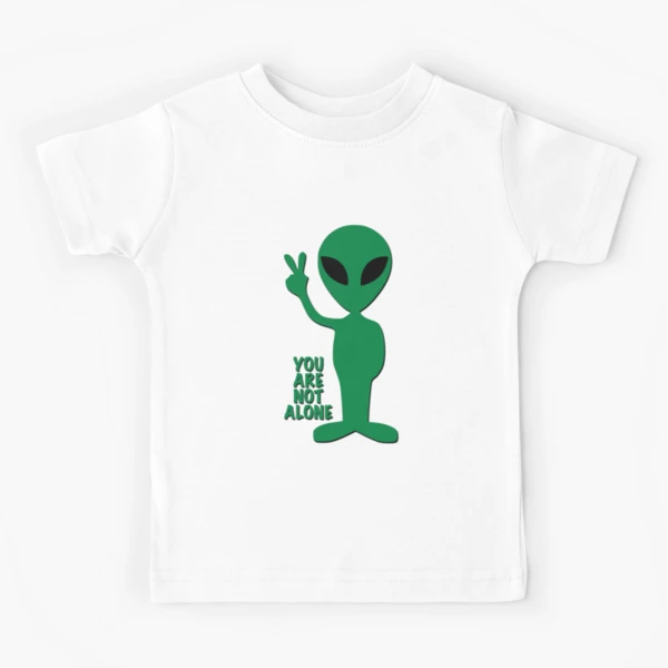 WE ARE NOT ALONE T-SHIRT Fargo UFO Alien Sign Symbol Flying