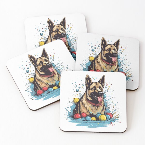 Item preview, Pup Gear: German Shepherd artworks, artworks & More - Loyal & Alert Guard Breeds artwork for Dog designed and sold by DooodleGod.